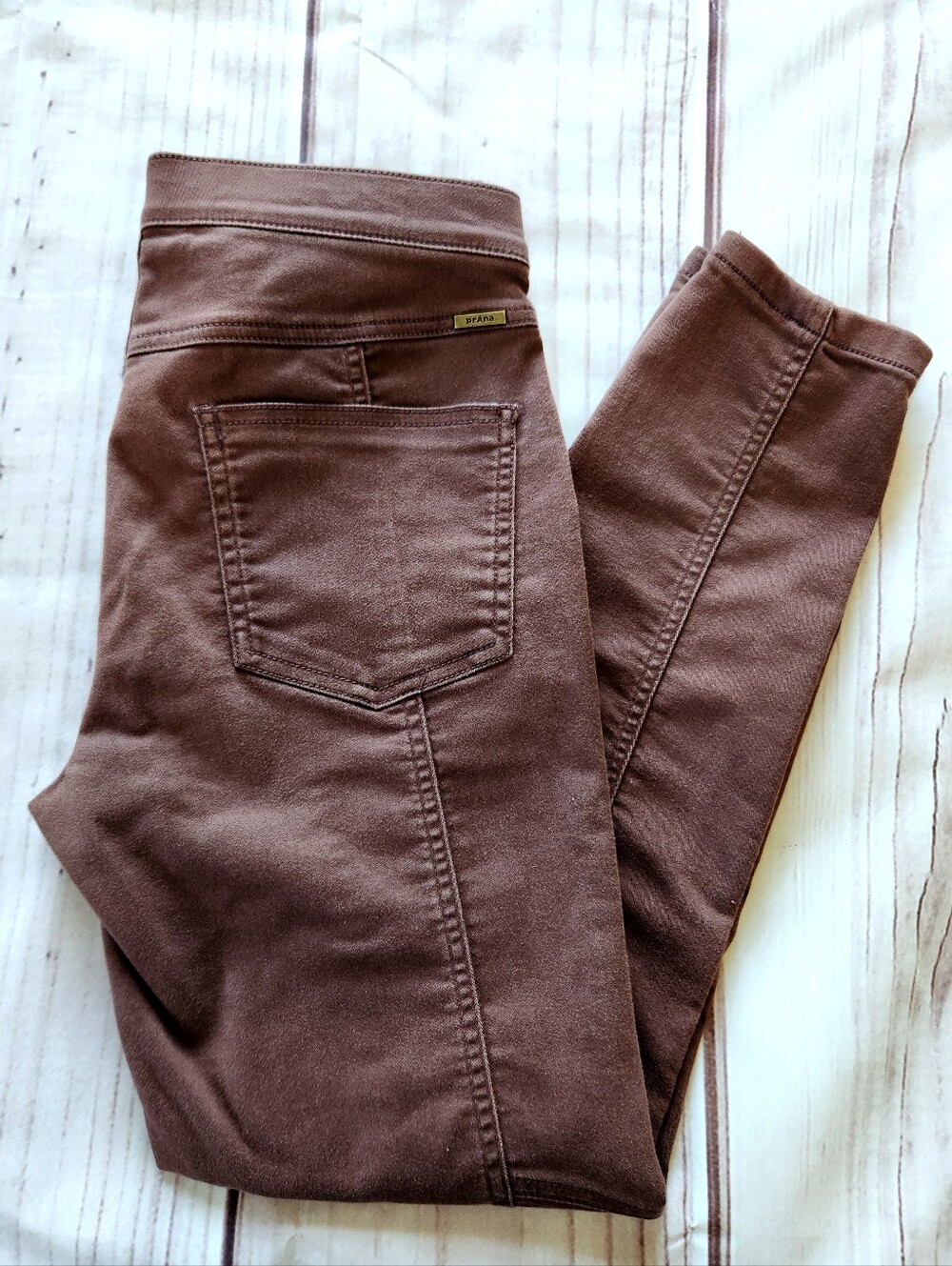 Prana "Jordy Jegging" Pull-on Pant Legging Faded Red | Women's Size 6 - Picture 4 of 13